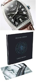 diamanti certificati longines orologi